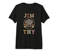 Jimothy Raccoon Vintage Floral Critter Premium T-Shirt