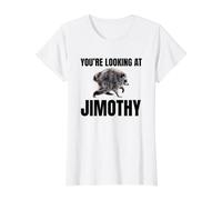 Jimothy Shirt You're Looking at Jimothy Meme Value Graphic T-Shirt, Women, White, M