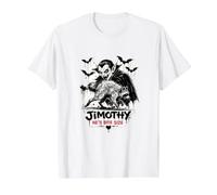 Jimothy Street Art Raccoon Gothic Vampire Seattle Legend Value Graphic T-Shirt, Men, White, L