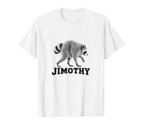 Jimothy The Raccoon Funny Viral Trash Meme Panda Value Graphic T-Shirt, Men, White, M