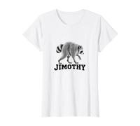 Jimothy The Raccoon Funny Viral Trash Meme Panda Value Graphic T-Shirt, Women, White, M