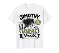 Jimothy the Raccoon Value Graphic T-Shirt, Men, White, L