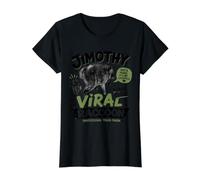 Jimothy the Raccoon Value Graphic T-Shirt, Women, Black, M