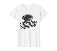Jimothy the Raccoon Value Graphic T-Shirt, Women, White, S