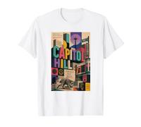 Jimothy was Here Capitol Hill Seattle Postcard PNW Raccoon Value Graphic T-Shirt, Men, White, XL