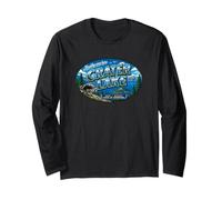 Jimothy was Here Crater Lake Oregon Vintage Postcard Raccoon Long Sleeve T-Shirt