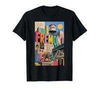 Jimothy was Here Fremont Washington Postcard PNW Raccoon Value Graphic T-Shirt, Men, Black, S