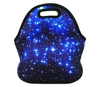 JIMOWANG Blue Star Cute Neoprene Lunch Bag Reusable Lunch Box Insulated Lunch Bags Tote Cartoon Thermal Picnic Waterproof Lunch Handbag