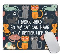JIMOWANG Funny Cat Gaming Mouse Pad Smooth Surface Mousepad Rubber Mouse Pads 9.5 x 7.9 Inch
