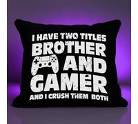 JIMOWANG Funny Gaming Throw Pillow Case Modern Cushion Cover Square Pillow Cover Decoration for Sofa Bed Chair Car 18 x 18 Inches
