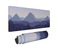 JIMOWANG Mountain Forest Scenery Extended Gaming Mouse Pad Large Desk Mat with Non-Slip Rubber Base Keyboard Mouse Mat Desk Pad for Work, Game, Office, Home 31.5 x 11.8 Inches