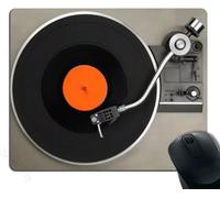 JIMOWANG Retro Vintage Vinyl Record Gaming Mouse Pad Smooth Surface Mousepad Rubber Mouse Pads 9.5 x 7.9 Inch