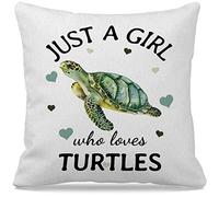 JIMOWANG Turtles Throw Pillow Case Modern Cushion Cover Square Pillow Cover Decoration for Sofa Bed Chair Car 18 x 18 Inch