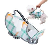 Jimtuze Life Jacket for Dogs, Life Jacket for Dogs, Anti-Choking Water Vest, Life Jacket with Rescue Handle, Headrest for Small Dogs