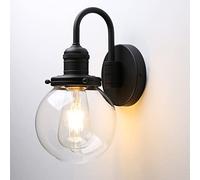 JIMUBEAM Industrial Vintage Gooseneck Wall Light Sconce 1-Light Hardwired