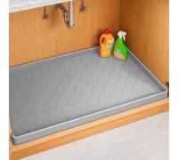 Jin&Bao Waterproof Under Sink Mat 28x19 for Kitchen and Bathroom, Thicken Kitchen Shelf Liner and Cabinet Protector, Organizer and Storage, Silicone Drip Tray, Pet Food Mat, Coffee Mat, Shoe Mat