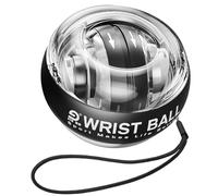 JIN BD Wrist Trainer/Strengthener Gyro Ball Auto-Start Gyroscopic Forearm Exerciser for Strengthen Arms, Fingers, Wrist Bones and Muscles （Black Without Light）