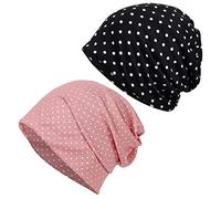 Jin Hong Chemo Caps for Women Slouchy Beanie Casual Headcovers Both Open Headwear for Cancer Patients - - One Size Fit Most