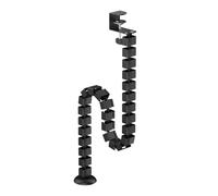 Jin Office Clamp On Cable Management Spine for Desks(No drilling) | Cable Organizer for Height Adjustable Desk| Adjustable Cable and Wire Channel| Adjustable Cord Organizer For Desk| Easy Installation