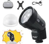 JINBEI H1(s) 12W Round Head LED Roof Flash, HSS 1/8000s High Speed Sync, 2000mAh Large Capacity Battery GN28, Compatible with Sony Cameras Only, Flash/Fill Light 2-in-1