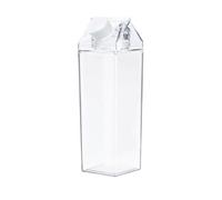 Jinberry 750ml/25Oz Cute Milk Carton Water Bottle Portable Drinkware for Outdoor Climbing Tour or Camping