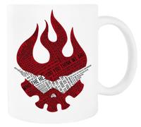 Jinbetee Gurren Lagann Typography White Mug Ceraminc Drinking Cup
