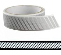 JINBING Silver Reflective Iron on Tape Heat Transfer Vinyl Stripe for Clothing (25mm x 10m)