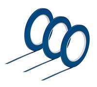 JINBING Vinyl Fine Line Fineline Automotive Pinstriping Masking Tape Painter Tape for Curves Blue (5mm 3Roll)