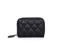 JINBIXIANGDJKS Fashion Card Holder Diamond Zipper Accordion Card Holder Simple Card Holder Coin Purse(Black)