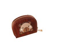 JINBIXIANGDJKS Short Daily Fresh Shell-Shaped Zipper Fashionable Simple Coin Purse(Burgundy)