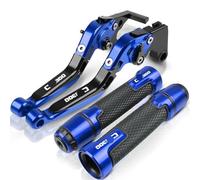 JINCANXIANG for Hon&da CB1300 X4 SC38 1997 1998 1999 Motorcycle Accessories Extendable Adjustable CNC Brake Clutch Lever Handle Bar Grip Ends(Blue 2)