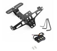 JINCANXIANG For YAMAHA R125 YZF-R125 2008-2017 2018 2019 2020 2021-2023 Motorcycle Rear License Plate Number Holder And Turn Signal Light(Nero)