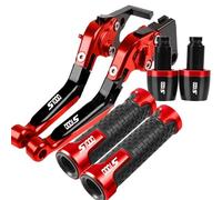 JINCANXIANG Motorcycle Brake Clutch Levers For SUZUKI GSXS1000 GSXS1000F GSX-S 1000 1000F ABS 2015-2021 2022 2023 2024 Handlebar Grips Ends(Red A)