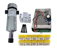 JINchao-Dc motor Air Cooled 0.8kw DC110V 20000RPM CNC SpindleMotor Kit ER16/ Chuck 800W Spindle Motor, Power Supply Speed Governor, Easy to install (Color : Package 6 ER16)