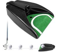jind Golf Automatic Putting Cup, Golf Ball Automatic Putting Returning Machine, Golf Putting Practice Hole Putting Training Aid with AutoBall Return for Indoor Outdoor Golf Practice, green, L