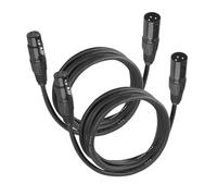 jindaaudio DMX Cable 3m, 10ft XLR Cables for Stage Light or Microphone, 3 Pin DMX Cables With Male to Female Connector(Pack of 2)