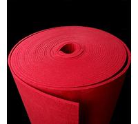 JINDAOSH 2mm/3mm/5mm Thick Acrylic Felt Fabric Sheets For Crafts,Nonwoven Felt Fabric By The Metre For Handicraft Sewing Patchwork DIY Projects Christmas Decorations(Size:5mm,Color:red)