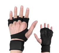 JINDEALLY Open Fit Gloves, Padded Weight Lifting Gloves with Wrist Support - Ideal for Gym, Fitness, Cross Training, Hand Support and Lifting