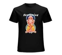 JINDIAOWENJU 100% Miss Hawkwind Men's Space Ritual Short-Sleeve T-Shirts Black XXXL