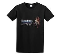 JINDIAOWENJU Fairy Tail Movie 2 Dragon Cry Unisex 100% Cotton Short-Sleeve T-Shirts Black XL