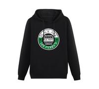 JINDIAOWENJU Lee Scratch Perry Ark Recording Studio Reggae Vinyl Records 45'S Unisex Hoody with Pocket Black XL