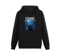 JINDIAOWENJU Skeletonwitch At One With The Shadows Hoody Unisex Ptinted Hoodies Long Sleeve Men's Hooded with Pocket Black XXL