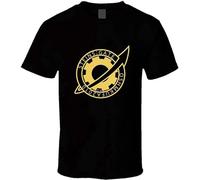 JINDIAOWENJU Steins Gate Badge 1 Unisex 100% Cotton Short-Sleeve T-Shirts Black L