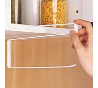 JINDIWUL Paper Towel Holder, Wall Mounted, Self-Adhesive, Metal, White, 1 Piece