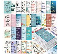 Jinei 300 Motivational Cards Inspirational Cards Positive Affirmation Cards Small Mini Encouragement Cards for Women Students Girls Teens (Flower Style)
