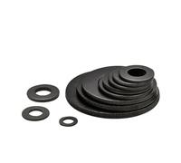 JINFEUGE 1/10/20/50/100Pcs M2 M2.5 M3/M4 M5 M6 M8 M10 M12 M14 M16 M18-M45 Carbon Steel Plain Gasket Flat Washer Pad Spacer Shim/Color/M20*37 * 3 * 5Pcs