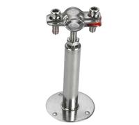 JINFEUGE 1/2" to 4" Ss304 Pipe Hanger Clamp Bracket Support Clip with Base Plate 15-102Mm/B Type H 100-150Mm/Clamp 38-40Mm
