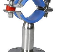 JINFEUGE 1/2" to 4" Ss304 Pipe Hanger Clamp Bracket Support Clip with Base Plate 15-102Mm/D Type H 50Mm/Clamp 80-89Mm