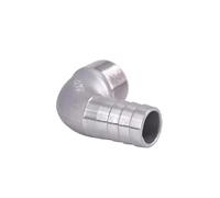 JINFEUGE 1/4" 3/8" 1/2" 3/4" 1" Bspt Male X 8/10/12/25Mm Hosetail Barb 90 Deg Elbow 304 Stainless Pipe Fitting Connector Water Gas Oil/Dn10-10Mm/Elbow Male