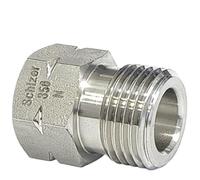 JINFEUGE 1 Pc Cga350 to 1/4" Npt VCR Male 1/4" Tube Auto Welding End Plug Brass Sus316L Stainless Pipe Fitting Connector Coupler Adapter/Color/Cga350 to 1L4 Weld